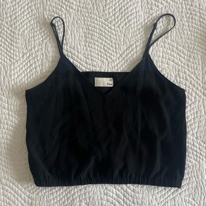 Wilfred free crepe fabric crop top